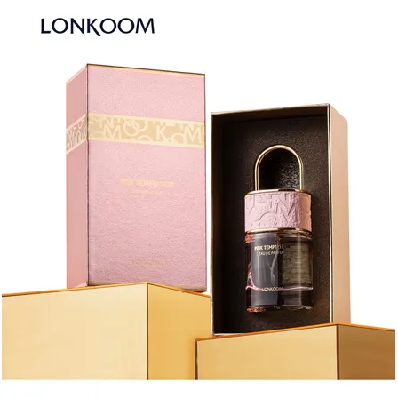Perfume Lonkoom Pink Temptation Mujer Floral Amaderado Edp 50ml