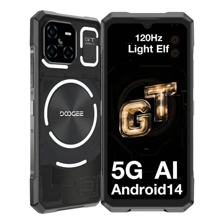 Doogee Blade Gt 5g Rugged Phone Cámara Ai Celular 6.72 Pulgadas 32gb Ram + 256gb Rom Led Light Effect Nfc/face Id/fingerprint/wifi6 Negro