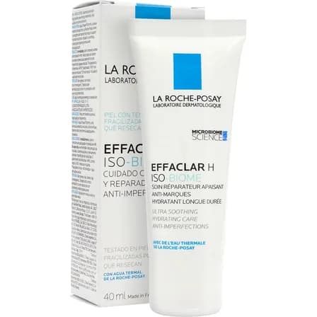 La Roche-posay Effaclar H Iso-biome Crema Hidratante Anti-imperfecciones Calmante Reparadora Para Piel Grasa Con... Acneica Día/noche