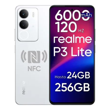 Realme P3 Lite Smartphone Con 8gb Ram + 256gb Rom, Teléfono Móvil Con Pantalla De 6.67  Y 120hz, Batería De 6000mah Moviles De Ai 50mp Cámara