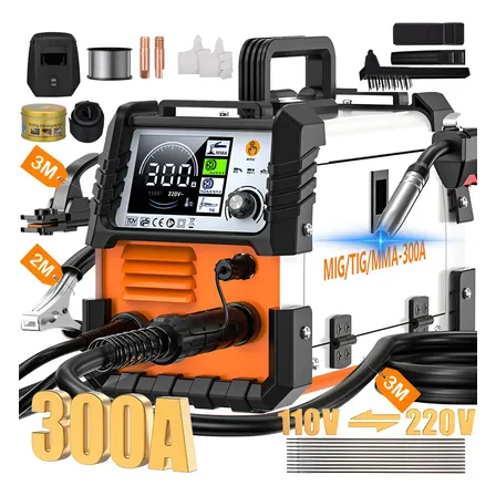 Soldadora Inverter 300a Máquina Soldar Mig+mma+tig 110v/220v