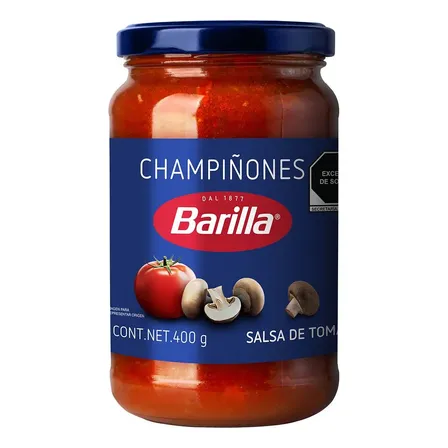 Salsa De Tomate Con Champiñones 400gr Barilla