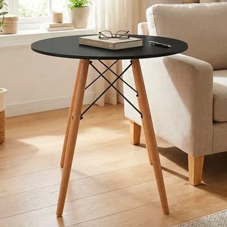 Mesa Comedor Eames Desayunador Redonda Minimalista 60cm