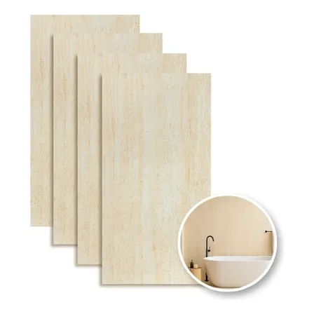 Panel De Piedra Flexible Set 4pzas 120x60cm 3mm / 2.8m2