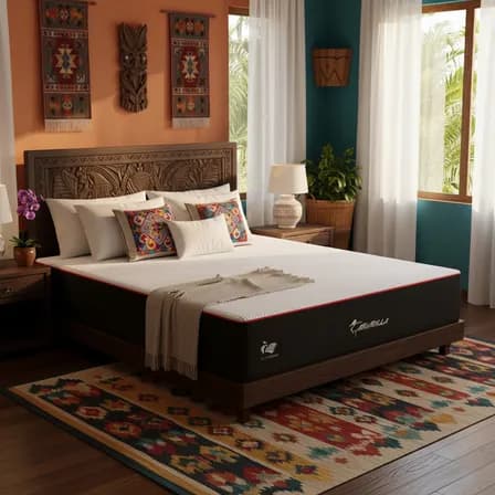 Colchon Individual Memory Foam Espuma Alta Densidad En Caja