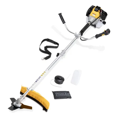 Kingsman Kind5desmalezadora Gasolina 52 Cc 2.5 Hp Diseño Ergonomico Capacidad Tanque De Combustible 1.2 Litros Cuchilla 3 Puntas Mango Con Gatillo De Seguridad Arranque Con Cordón Aceite A 2 Tiempos