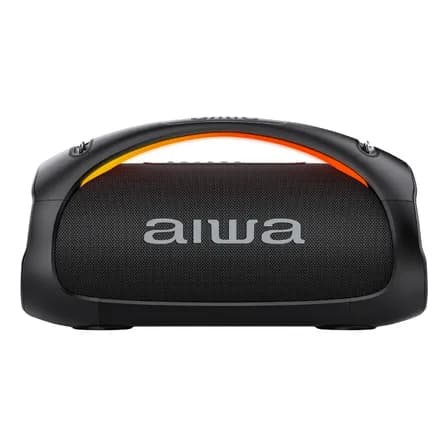 Bocina Portatil Bluetooth Aiwa Ipx6 Con Tws 110w Aw-s544bt Color Negro