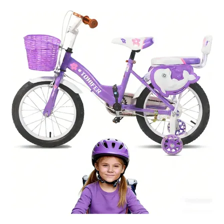Bicicleta Deportiva Para Niños Tohifer Lila 14