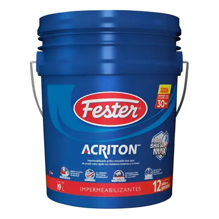 Fester Acriton 12 Años Proshield Max Rojo 19 Mate