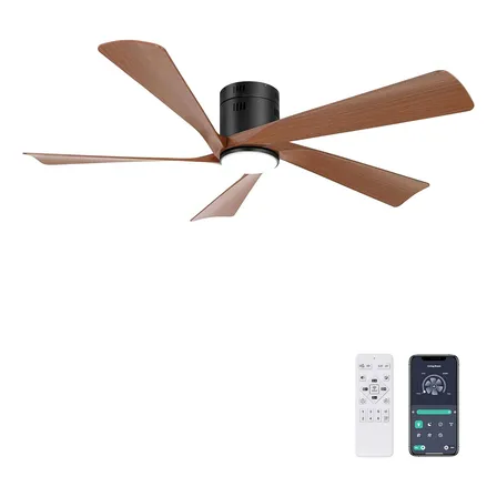 Ohniyou Ventilador De Techo Con Luces Abanico De Techo 132cm