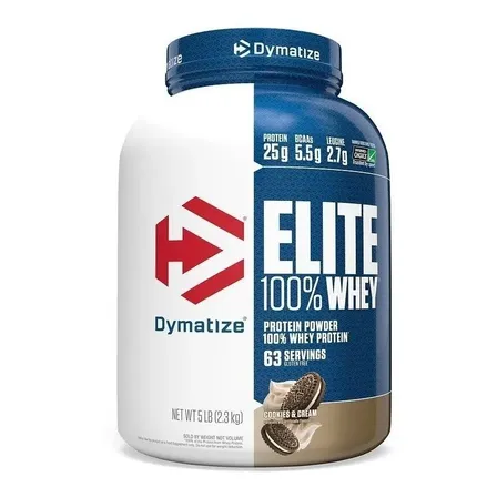 Suplemento En Polvo Dymatize Elite Whey Protein Proteínas De Elite 100% Whey Protein Sabor Cookies And Cream X 2.3kg