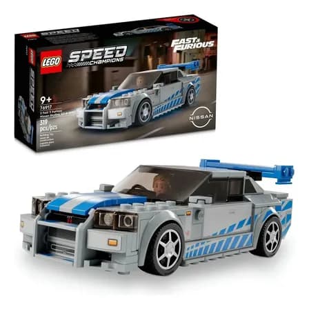 Lego® Speed Champions 76917 Nissan Skyline Gt-r (r34) De Más Rápido, Más Furioso (319 Piezas) Carro
