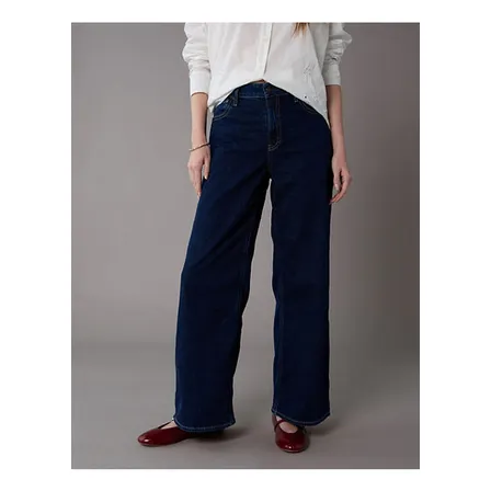 Jeans Dreamy Stretch Super High-waisted Wide-leg Dark Rinse