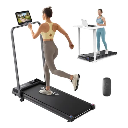 Caminadora Eléctrica 14km Portátil Con Control Remoto 3.5hp Negro