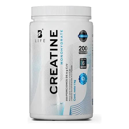 Creatina Monohidratada Pura 1 Kg 200 Tomas Micronizada Para Mejor Disolución Ideal Para Fuerza Y Rendimiento Deportivo Suplemento En Polvo Para Toda La Familia Creatine Monohydrate B Life