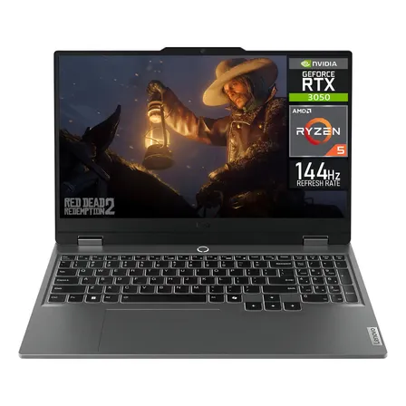 Laptop Gamer Lenovo Loq Nvidia Geforce Rtx 3050 Amd Ryzen 5 7235hs 32gb Ddr5 1tb Ssd 15.6  Full Hd 144hz W11 Teclado Español Gaming Y Edición De Video Negro