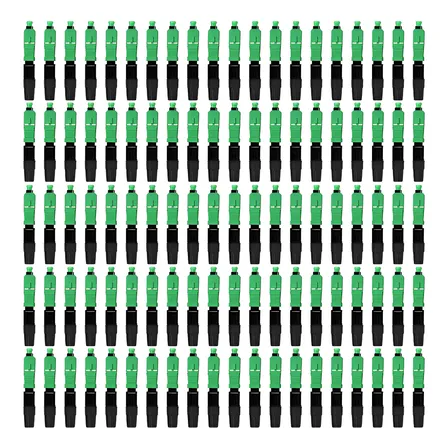 Conector Rápido De Fibra Óptica Sc Apc Para Ftth 100 Piezas Conector De Fibra Optica Sc Apc, Conectores Apc Fibra Optica Splitter Conector Fibra Optica Conector Fibra Óptica Sc Apc Ftth Nivel Telecom