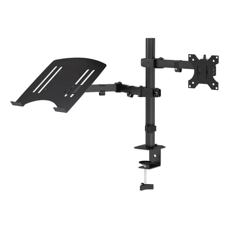 Soporte Doble Escritorio Tv Monitor 13-32 Pulgadas Esright Negro