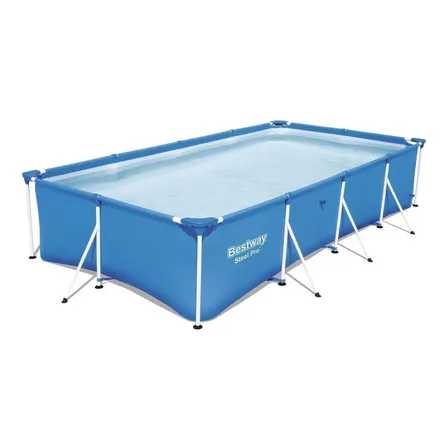Alberca Estructural Bestway Steel Pro 56405 X 2.11 M De Ancho X 4 M De Diámetro Azul