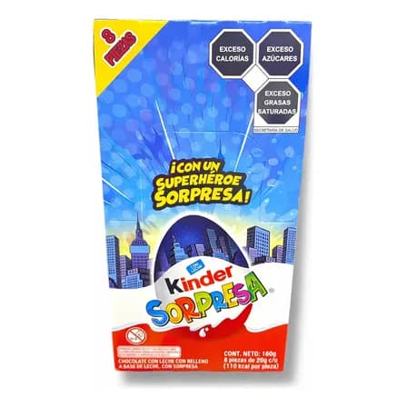 Kinder Sorpresa Huevo De Chocolate Dc Playmobil 8pz 160g