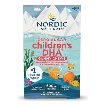 Nordic Naturals Suplemento De Dha Para Niños, 30 Gomitas Sabor Ponche Tropical Frutas Tropicales