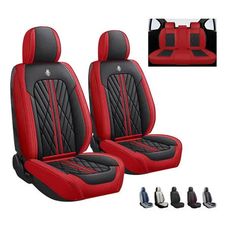 Set 5 Fundas Cubreasientos Universal De Cuero Nappa Calidad