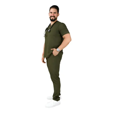 U Bárbara Pijama Quirúrgica Para Hombre Corte Recto Uniforme
