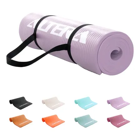Tapete Ejercicio Altera Yoga Mat 10mm Grueso Pilates Color Orquidia