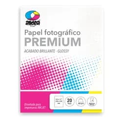 Aldeaprint Papel Fotográfico Glossy Brillante Carta 300g 100 Hojas