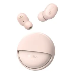 Audífonos 1HORA con Estuche Giratorio, Auriculares Inalámbricos In-ear Manos libres Bluetooth 5.4, 32h Batería Sonido HD 6 Colores y Cable tipo c Rosa