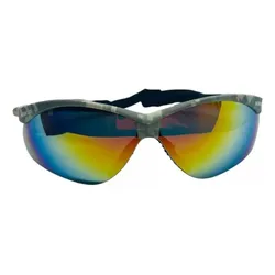 Lentes De Sol Nemesis Protección Deportivo Negro Mica Negra Lente Rojo Varilla Camuflaje Armazón Camuflaje