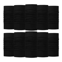 Evd-x Bandana 10 Pack - Bufanda Cuellera Balaclava Moto Sol Color Variedad De Colores Diseño De La Tela Negros Talla Unitalla Adulto