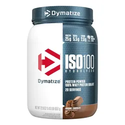 Proteina Iso 100 Dymatize Hidrolizada 1.4 Lbs 20 Servicios Sabor Gourmet Chocolate 1.4LB
