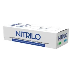 Guantes Descartables Nitrilo UniSeal Antideslizantes Cobalto Talla P x100