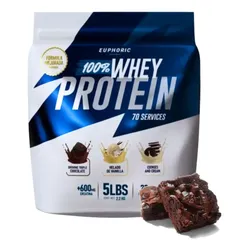 Suplemento en polvo Euphoric Proteínas Proteína de Proteína de suero 100% sabor chocolate x 2.2kg