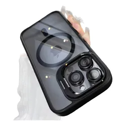 Kit Funda Case Con Magsafe Para iPhone + Mica Lentes Cámara.