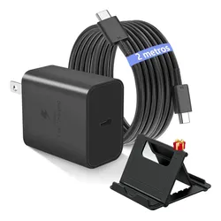 Cerobby 45w cargador para Samsung cargador rápida tipo c compatible con Samsung S24 S25 S26 Ultra S23+ S24+ S25+ A56 A36 A55 A54 A35 A34 carga rápida pd 45w 2 metros