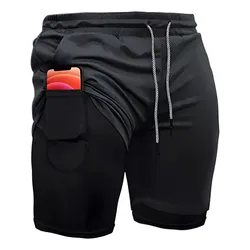 Gimnasio Short Con Licra Deportiva 2 En 1 Hombre Correr