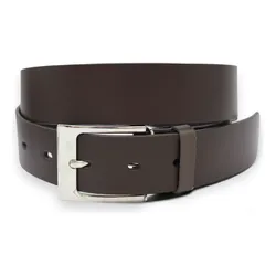 Tuxcinturones Cinturón De Vestir Piel Recuperado Medidas Color Café Liso Talla 32