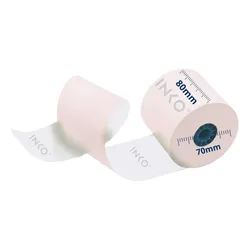 5 Rollos Papel Térmico 80x70 Color Rosa Impresora 80mm Color Rosa claro