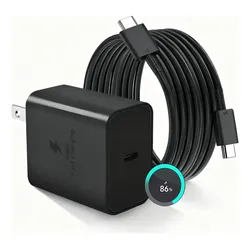 Allaceryvva 45w Cargador Super Cargar Tipo C Con Cable De 2 Metros 5A Para Samsung S26 Plus/ S26 Ulltra/S25 Ultra/S24 Ultra/S23 Ultra/A56/A55/A36/A16/A06 Para iPhone 15/16/17 Pro Max Púrpura
