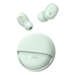 Audífonos 1HORA con Estuche Giratorio, Auriculares Inalámbricos In-ear Manos libres Bluetooth 5.4, 32h Batería Sonido HD 6 Colores y Cable tipo c Verde