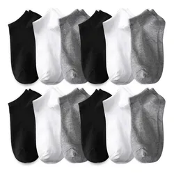 Calcetines Cortos Hombres Dama Unisex Cómodo 12 Pares