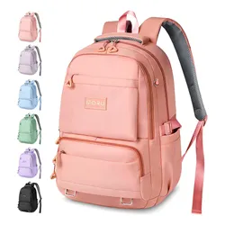 Mochila IFORU Backpack-02 Para Laptop 15.6 Inch Escolar Viaje de Mujer Coral Claro 30L