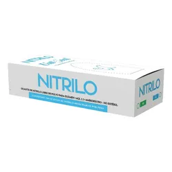 Guantes desechables nitrilo UniSeal antideslizantes hipoalergénicos azul G x100