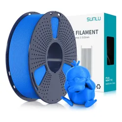 Filamento Impresora 3d Pla Mate De 1,75 Mm Color Matte Blue