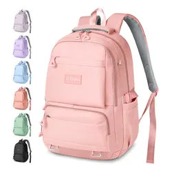 Mochila escolar Iforu Antirrobo Backpack-02 Color Rosa 30L