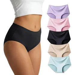 Pantaletas Confort De Sin Costura Para Mujer 5piezas