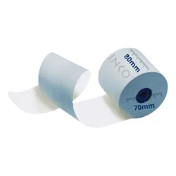 5 Rollos Papel Térmico 80x70 Color Azul Impresora 80mm Color Azul claro INKO