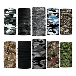 Evd-x Bandana 10 Pack - Bufanda Mascara Balaclava Cuellera Multiusos Protección Para Cuello Y Rostro Sol Motocicleta Ciclismo Táctico Afull43
